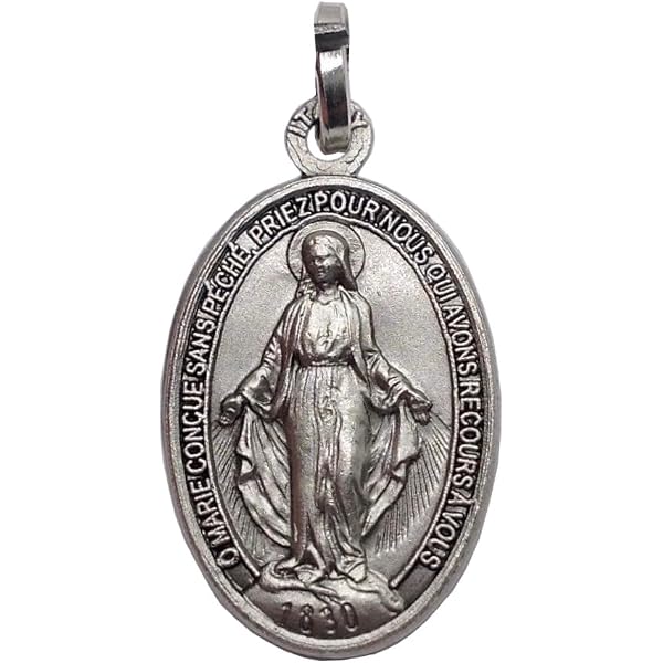 st-rene-goupil-medal-sterling-  Saint Rene Goupil Sterling Silver Medal display picture 1