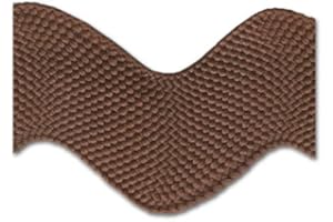 TRIMPLACE 1 1/8 inch Jumbo RIC Rac 12 Yards (Brown)