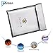 Fireproof Safe Bag Newest Upgrade, Cinsey Fire Resistant/Water Proof/Non-Itchy Silicone Coated Safety Document Storage for Home, Money, Cash, Birth Certificate, Passport, LIPO Batteries(15