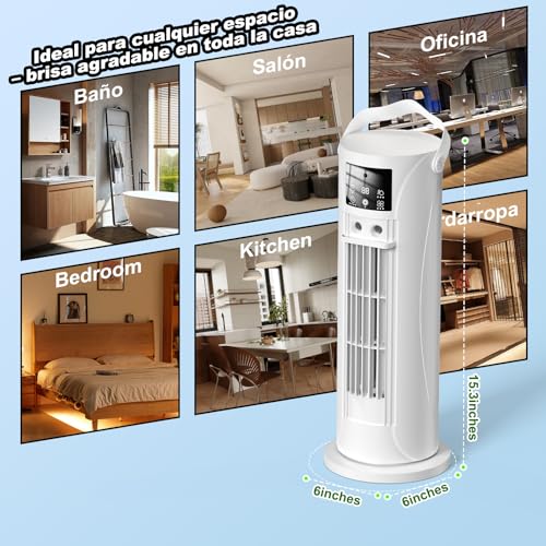 Mobile Air Conditioner - Mini Air Conditioner with Cooling and Humidification Function, Water Mist Technology, 4 Adjustable Timer Levels, 120° Swivel Air Outlet, for Home, Office, Bedroom, White