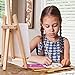 ETI Toys, 26 Piece Kids Art Painting Set with Wood Easel, 6 Princesses and Castles Themed Canvases, 12 Color Acrylic Paints, 5 Paint Brushes, Palette. Arts Studio for Artist Children Ages 6+ Years