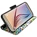 GALAXY WIRELESS for Galaxy S7 Case with Wallet, Samsung Galaxy S7 Wallet Case, Flip Folio [Kickstand Feature] Pu Leather Wallet Case with ID Slots for S7 Phone Case - Colorful Tree