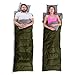 Gideon Waterproof Double Sleeping Bag with 2 Pillows - Amazingly Lightweight, Compact, Comfortable & Warm - for Backpacking, Camping, etc. Double Size or Convert into 2-Single Bags