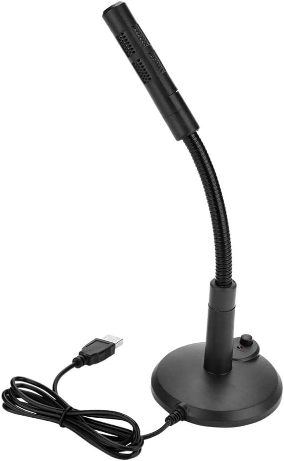 Sutinna Desktop PC Omnidirectional Microphone, USB Condenser Microphone Computer Accessory Plug & Play for Online Chatting - Image 3