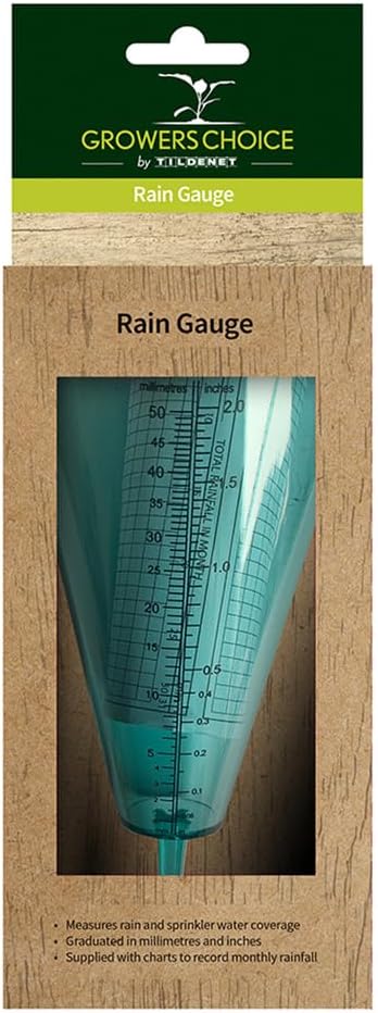 Bosmere Tildenet Rain Gauge T22 with Recording Chart 250mm