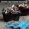 Silicone Muffins Tray, 2 Pack Deep and Jumbo Muffin Pan 6 Cup Large , Non-Stick Giant Cupcake Tin, Silicon Mould…