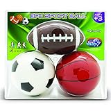 NDN LINE Set of 3 Rubber Sports Playground Balls 5