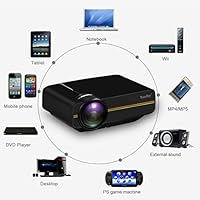 yaufey Mini LED Proyector Multimedia Home Cinema Soporte PC ...