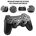 JAMSWALL PS3 Controller Wireless,Bluetooth Dualshock3 Gamepad Joystick with USB Charger Cable Cord Remote Game Accessories for PlayStation3,Blackthumb 1