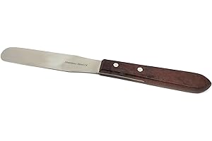 Versatile Lab Spatula for Sample Transfer Scraping Dispensing Comes with Wooden Handle to Use as Wax Carving Modelling Mixing