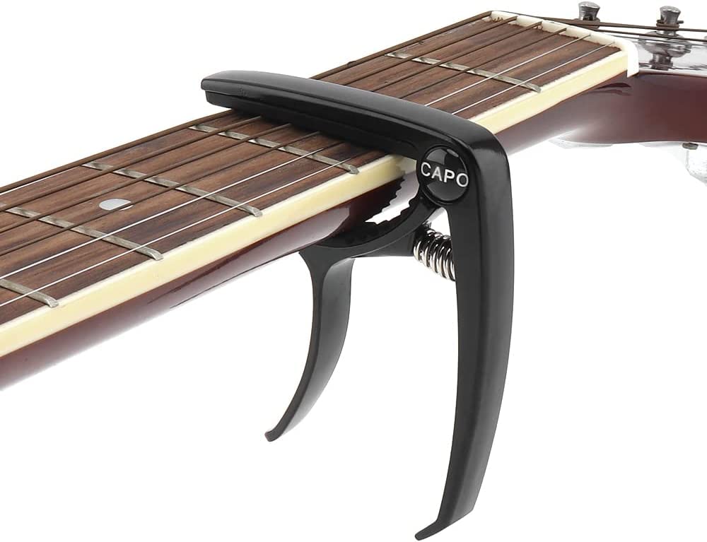 MuzcYM 6-String Acoustic & Electric Guitar Capo, Guitar Capo Acoustic, Capo for Acoustic and Electric Guitars,Ukulele,Mandolin,Banjo