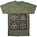 Led Zeppelin Men's Black Box Symbols T-shirt Army