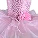 TFJH E Children Princess Party Costumes Flower Girls Ballet Leotard Dress Pink XL