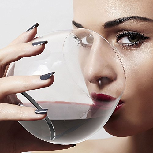 Royal Stemless Wine Glass Set, 8-Pack, 15 Ounce Wine Tumbler Set, Glass - Thumbnail 5