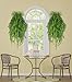 Artificial Plants Greenery Weeping Willow Fake Hanging Vine Plant Faux Ivy Garland UV Resistant Plastic Plants for Indoor/Outdoor Garden Wall Greenery Hanging Baskets Wedding Party Garland Decor-2 Pcs