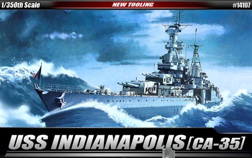 USS Indianapolis CA35 Heavy Cruiser (New Tool) 1/350 Academy