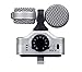 Zoom iQ7 Mid-Side Stereo Recording Microphone Compatible with iOS Lightning Devices with Movo Superior Fitted Nylon Windscreen Bundle