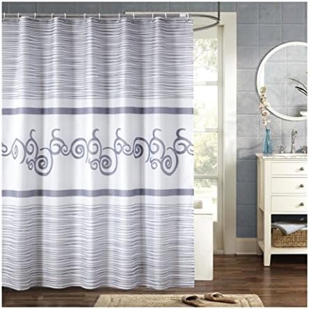MQMY smooth waterproof prevent mildew polyester shower curtain bath curtain hanging curtain partition curtain window curtains auspicious clouds thickening (（height）180120cm（width）)