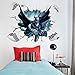 Batman Through-Wall Stickers With Decor Decal Art Removable Vinyl Home Art Decor For Kids Nursery Bedroom