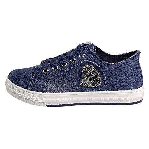 Women s low-cut canvas shoes rhinestone jeans blue casual shoes f…