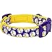 Blueberry Pet Soft & Comfy Loving Daisy Prints Padded Adjustable Dog Collar, Large, Neck 18