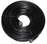100' RG8X COAX WITH MOLDED & SOLDERED PL-259 CONNECTORS