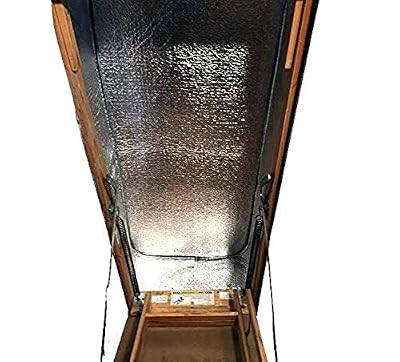 US Energy Products Reflective Foam Core Stair Cover Pull-Down Attic Ladder Insulation Kit 25" x 54" x 11" Attic Stairway Tent (R Value 17)