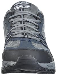 Skechers Afterburn Strike tenis deportivo con espuma viscoelástica y cordones para hombre