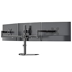 WALI Triple Monitor Stand, Free Standing Three LCD
