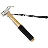 Camping Hammer For Tent Steel Head With Solid Wood Handle And Cushion Grip - Tent Stake Hammer And Puller With Safety Strap, Heavy Duty Mallet For Stakes (Cast Steel)