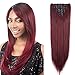 Grade 7A 160g 23-24 Inch Real Thick Double Weft Clip In Hair Extensions