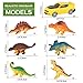 AOKESI Truck Toy Cars Dinosaur Transport Carrier Vehicles Toy Set with 6 Dinosaurs and 6 Mini Cars Great Dinosaur Toys for Boys and Girls (Includes Play Map)