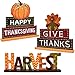 Gift Boutique Thanksgiving Decorations Table Topper 3 Pack Give Thanks Happy Harvest Decor Fall Autumn Turkey Pumpkin Centerpiece Indoor Home Accessories