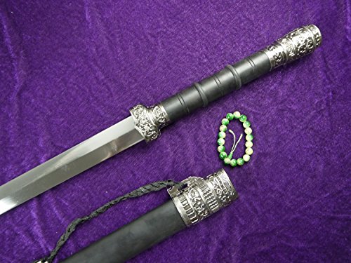 Traditional Chinese sword-Handmade high-carbon steel blade Ebony Changfeng jian