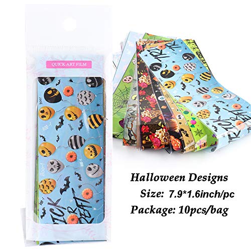 Download Halloween Nail Art Stickers Day Of The Dead Glue Transfer Nightmare Before Christmas Nail Decals Foil For Adults Women Skull Ghost Spider Nail Art Supplies Manicure Applique Nail Decorations 10 Sheets Pricepulse