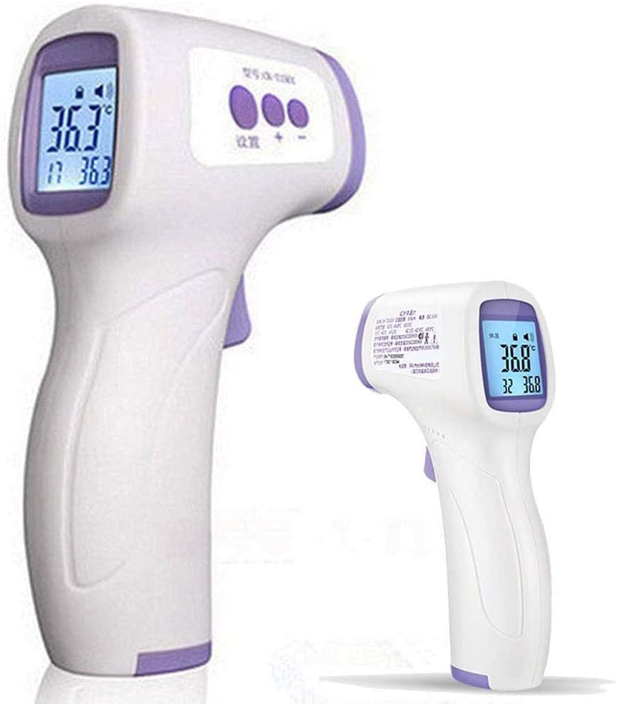 Digital Forehead Thermometer Infrared Thermometer Accurate Instant Readings No Contact Digital Infrared Professional Thermometer for Fever, for Kids, Children, Adults, Infants, Toddlers (Purple)