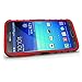 K-Xiang Samsung Galaxy S6 Case, (Armor Series) Heavy Duty Dual Layer Shockproof Silicone Phone Protective Case TPU Hybrid Kickstand Cover for Samsung Galaxy S6 (Red)