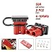 BUNKER INDUST 6-10 Gauge 50A Battery Quick Connect/Disconnect Wire Harness Plug Kit Battery Cable Quick Connect Disconnect Plug for Recovery Winch Trailer Auto Car Motorcycle Electrical Devices,2 Pcs