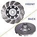 4” Concrete Turbo Diamond Grinding Cup Wheel for Angle Grinder 5/8