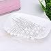 Nymph Code Bridal Pearls Flower Wedding Hair Pins Clips Decorative Jewelry for Women (20 Pcs)