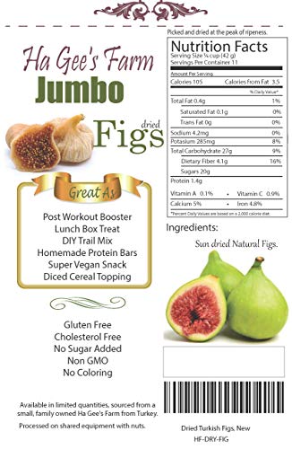 Jumbo Dried Turkish Figs ready to eat resealable bag (1 LB) - Thumbnail 4