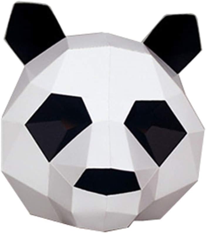 Solovley 3D Pre-Cut and Folds-Prepared Paper Kit Adults and Teens for White Cat, Monkey, Labrador, Gorilla, Panda, Choose from 5 Models (D)