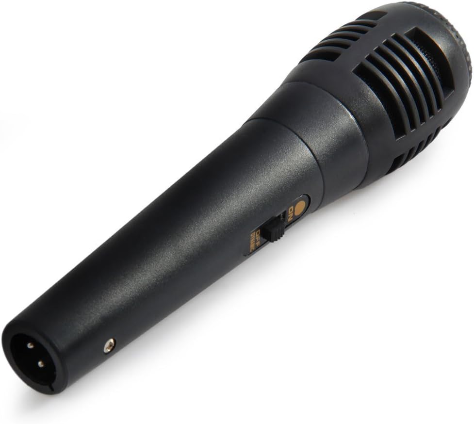 Singing Machine Unidirectional Dynamic Microphone with 5 Ft. Cord: Home Audio & Theater