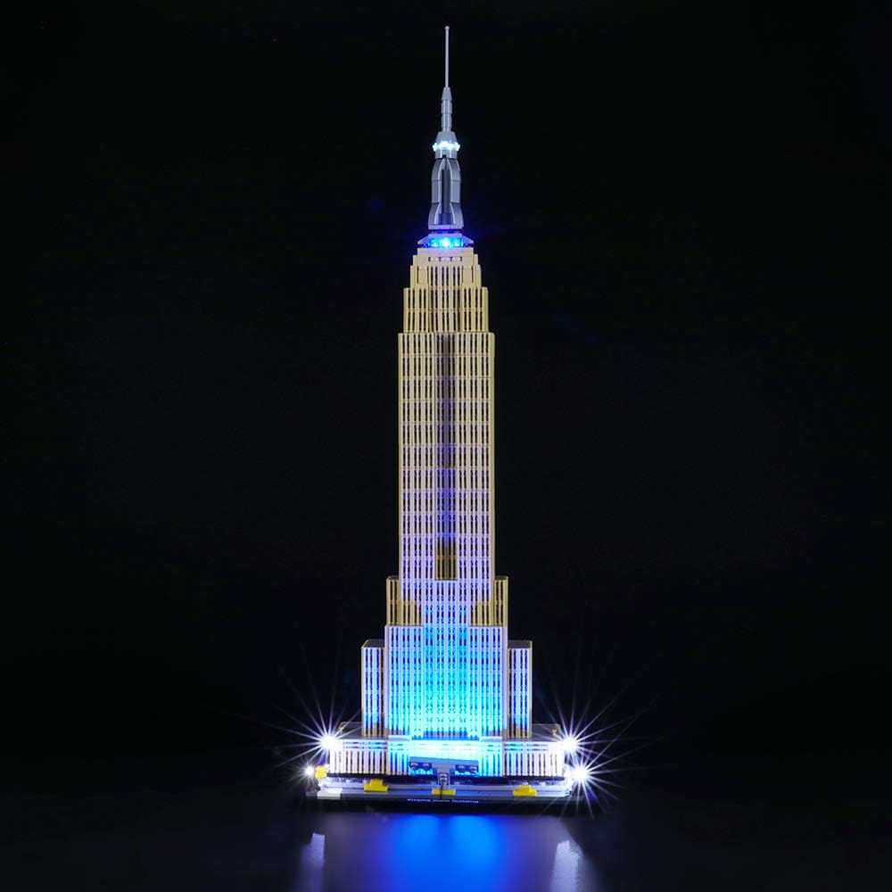 BRIKSMAX Led Lighting Kit for LEGO Architecture Empire State Building,Compatible with LEGO 21046 Building Blocks Model- Not Include the Lego Set - Image 3
