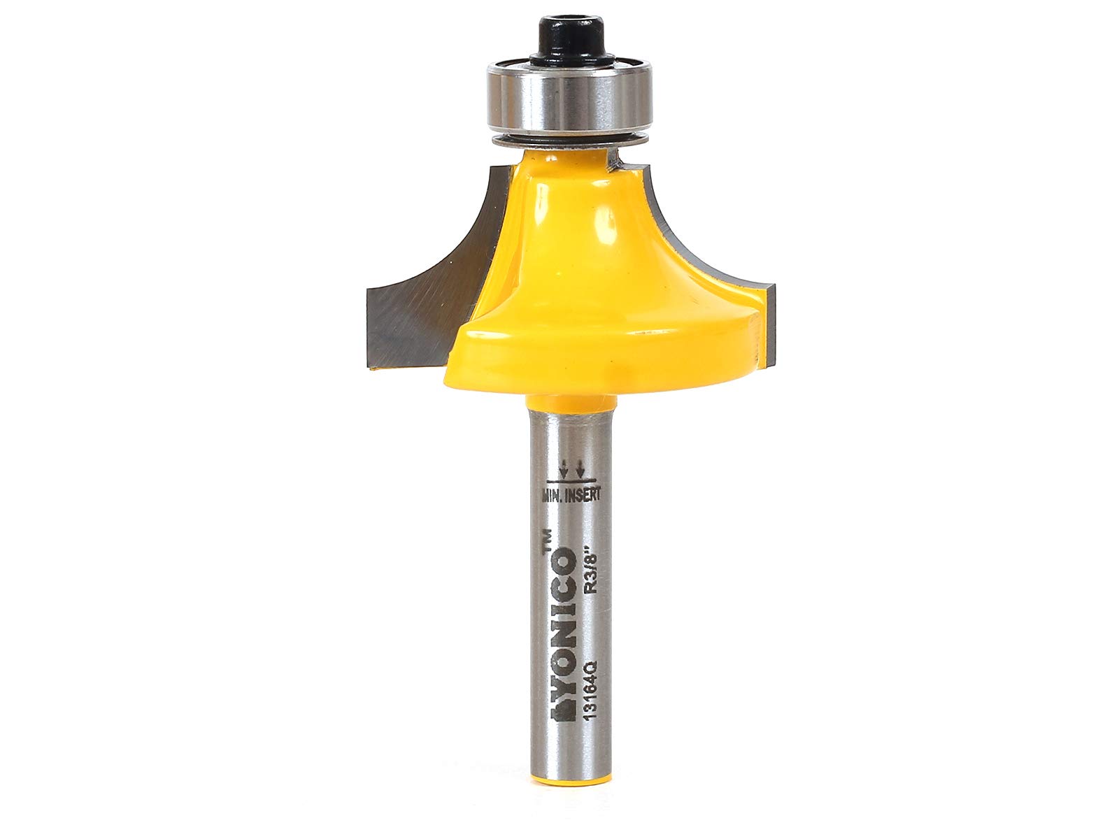 Yonico 13164q - Round Over Edge Forming Router Bit, Radius: 3/8" - 1/4" Shank