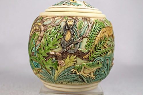 Magical Realism Rainforest Jardinia Harmony Kingdom Lidded Cache Pot