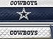 NFL Dallas Cowboys Sofa Couch Reversible Furniture Protector with Elastic Straps, 75-inches by 110-inches