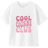 Cousin Crew Shirts for Kids Boys and Girls Baby T-Shirt Promoted to Big Cousin Toddler Summer Short Sleeve Tops Tee 2-8 Years