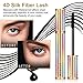 4D Silk Fiber Lash Mascara，Makeup Lash Volumizing Mascara for Eyelash Thickening， Lengthening Mascara，Natural Waterproof Smudge-Proof & Long Lasting Charming Eye Makeup