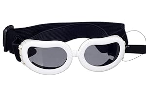 [New Version] CocoPet Adorable Dog Goggles Pet Sunglasses Eye Wear UV Protection Waterproof Sunglasses for Puppy Dogs Small M